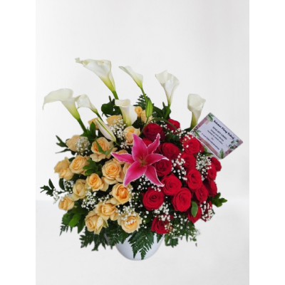 Desk Flower Full Mawar 802